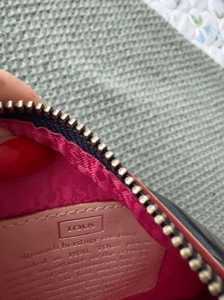 Cartera Tous Azul y Beige