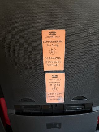 Silla Isofix Chicco Roja 15-36kg