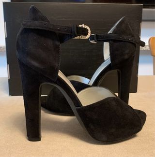 Sandali Geox neri tacco alto