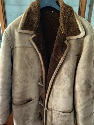 Montone shearling giaccone invernale