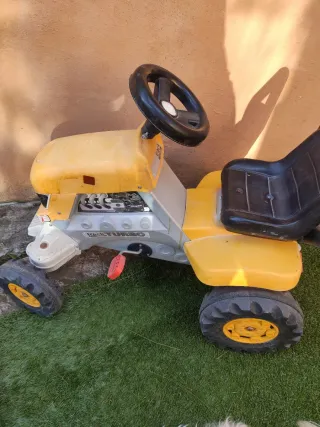 Tractor de Juguete para Montar Amarillo