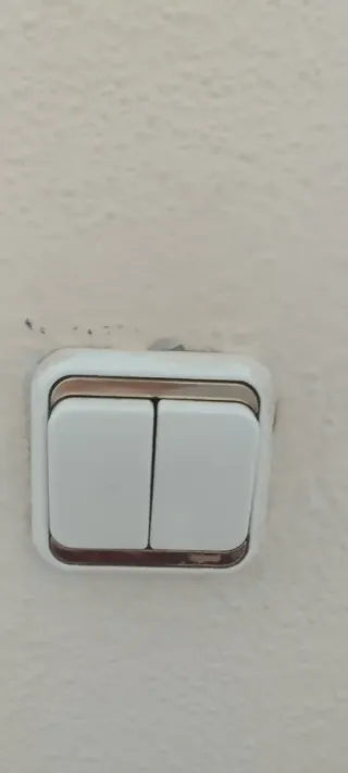 Interruptor Doble Blanco