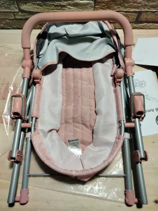 Carrozzina Little Swan per bambole con culla