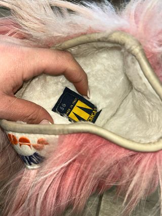 Stivali da sci in pelliccia rosa