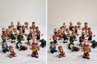 Figuras antiguas de posguerra (años 40–50) – Barro