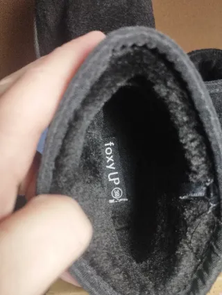 Botines de pelo negro mujer