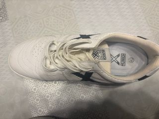 Zapatillas Munich Fútbol Sala Blancas Negras