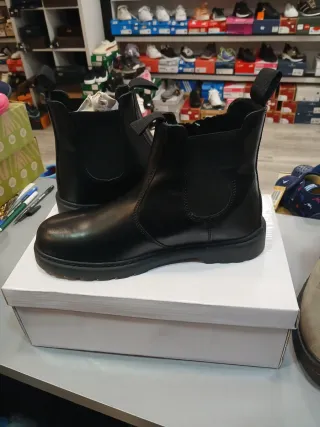 Botas Chelsea Road Hombre Negras Talla 43 piel