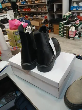 Botas Chelsea Road Hombre Negras Talla 43 piel