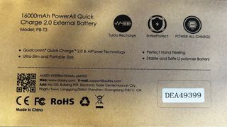 AUKEY Power Bank 16000mAh Quick Charge 2.0
