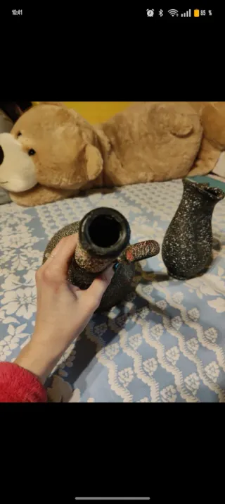 Conjunto de 2 jarrones decorativos