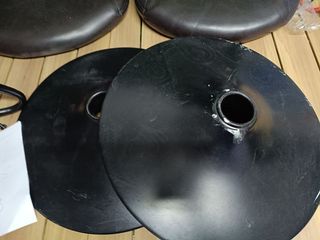 SONGMICS Taburete de Bar, Juego de 2, Sillas de Cocina con Marco de Metal Estable y Cubierta de Cuero Sintético, Reposapiés, Altura de Asiento Ajustable, Fácil Montaje, Vintage