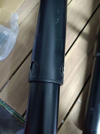 SONGMICS Taburete de Bar, Juego de 2, Sillas de Cocina con Marco de Metal Estable y Cubierta de Cuero Sintético, Reposapiés, Altura de Asiento Ajustable, Fácil Montaje, Vintage