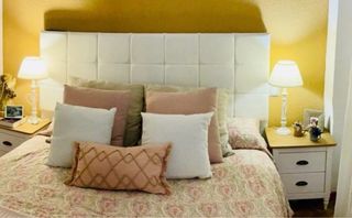 Cabecero polipiel blanco