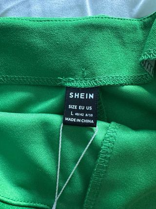 Falda pantalón verde SHEIN talla L 40-42