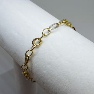 Pulsera Dos Oros Entrelazada Textura