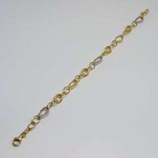 Pulsera Dos Oros Entrelazada Textura