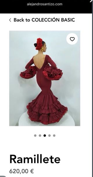 Traje Flamenca Buganvilla Volantes