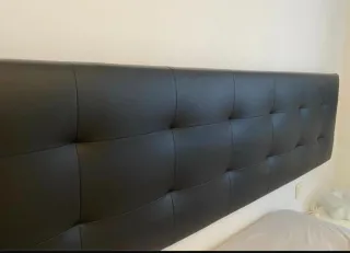 Cabecero polipiel negro