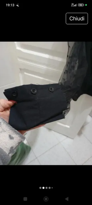 Camicia elegante May nera pari a nuova