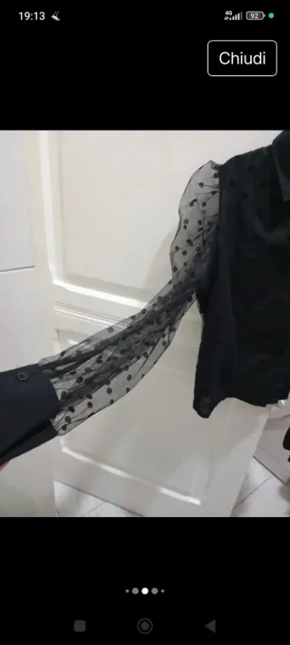 Camicia elegante May nera pari a nuova