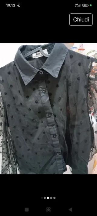 Camicia elegante May nera pari a nuova