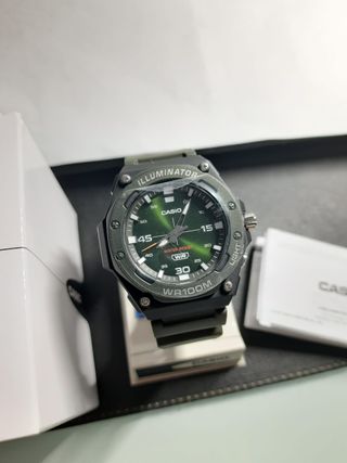Orologio Casio WR100M Illuminator Verde Nero
