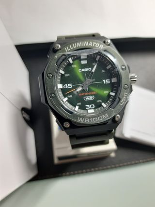 Orologio Casio WR100M Illuminator Verde Nero