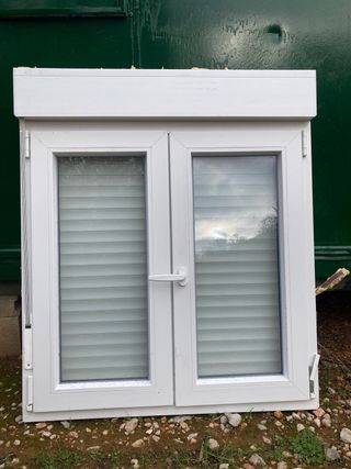 Ventanas aluminio con persiana 100x115cm