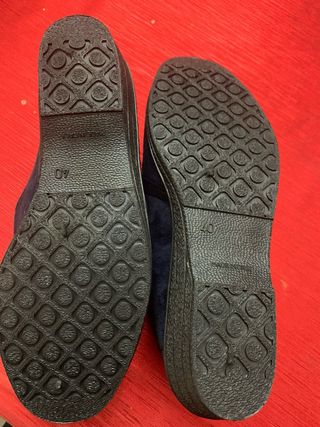 Pantofole blu con strappo nuove