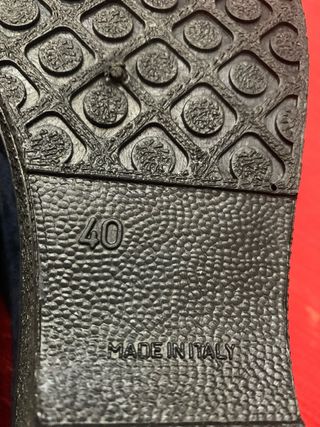 Pantofole blu con strappo nuove