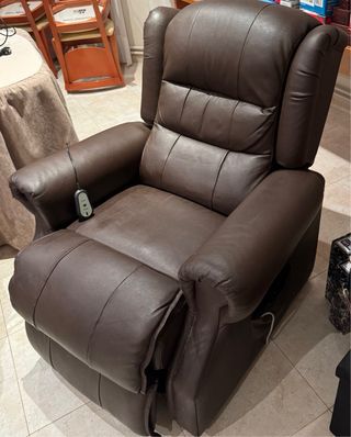 Sillones de piel reclinables e inclinables