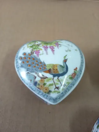 Joyeros porcelana Japón corazón y octogonales