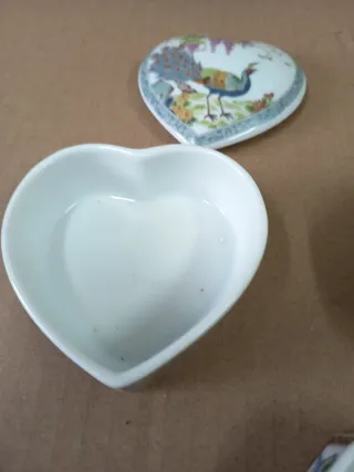 Joyeros porcelana Japón corazón y octogonales