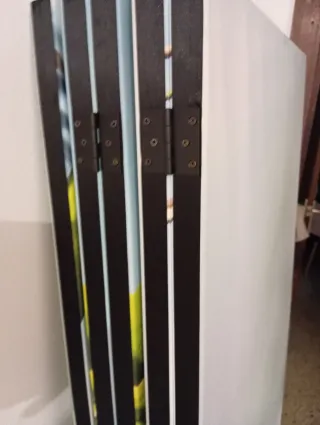 Biombo decorativo flores y piedras