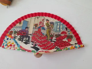 Lote de 8 ventagli decorati