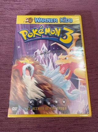 RARO 3 PRIMERAS PELÍCULAS POKEMON DVD-1 PRECINTADA