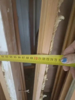 Puerta de madera interior.2 unidades.Precio unidad