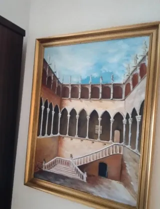 Cuadro óleo sobre lienzo arquitectura