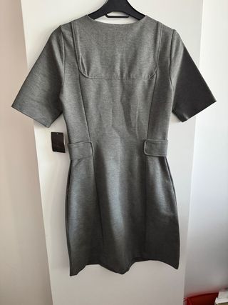 Vestido gris Zara Basic
