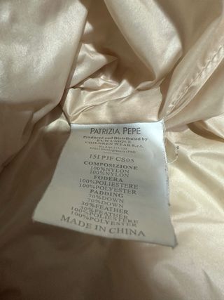 Piumino Patrizia Pepe XXS Beige