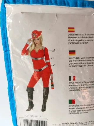 Disfraz Bombero Mujer Atosa Talla M-L