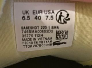 Zapatillas Lacoste Baseshoot 223 Verde/Blanco T40