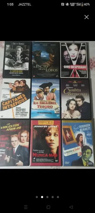 Lote 9 Películas DVD Acción/Aventura/Guerra