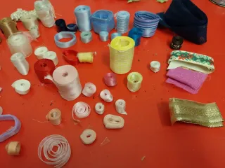 Stock nastri raso e tessuti vari