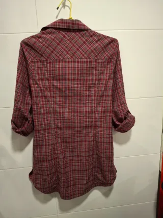 Camisa de cuadros manga larga