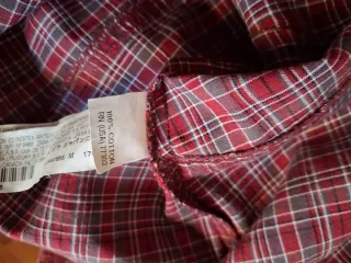 Camisa de cuadros manga larga