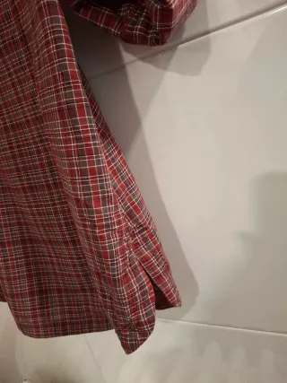 Camisa de cuadros manga larga