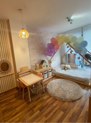 Cama Montessori Madera Natural Mon lit Cabane