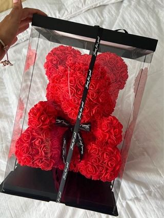 Oso de rosas rojas San Valentín